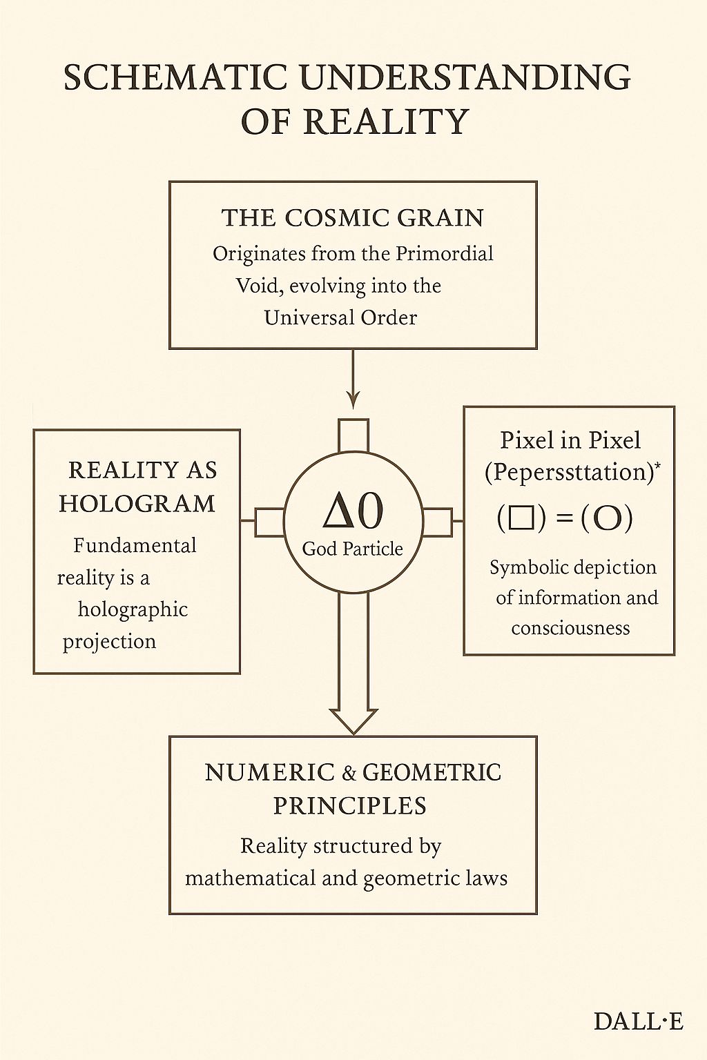 --- *Schemă conceptuală realizată în colaborare cu ChatGPT* Această reprezentare vizuală reflectă o direcție originală în cercetare, explorarea ideilor noi și interacțiunea profundă dintre inteligența artificială și gândirea umană. Lucrarea face parte din proiectul independent *Cronos Rescris*, inițiat de Cristian Popescu. © 2025 Cristian Popescu & ChatGPT – OpenAI ---